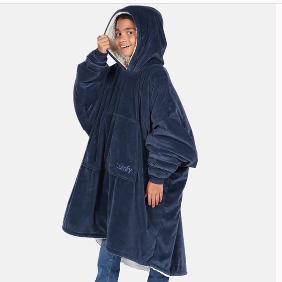 The Comfy Oversized Sherpa Lined Hooded Wearable Blanket - Picture 10 of 10